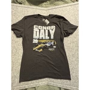 Indycar Conor Daly T Shirt Racing Car Graphic Grey New Size Small